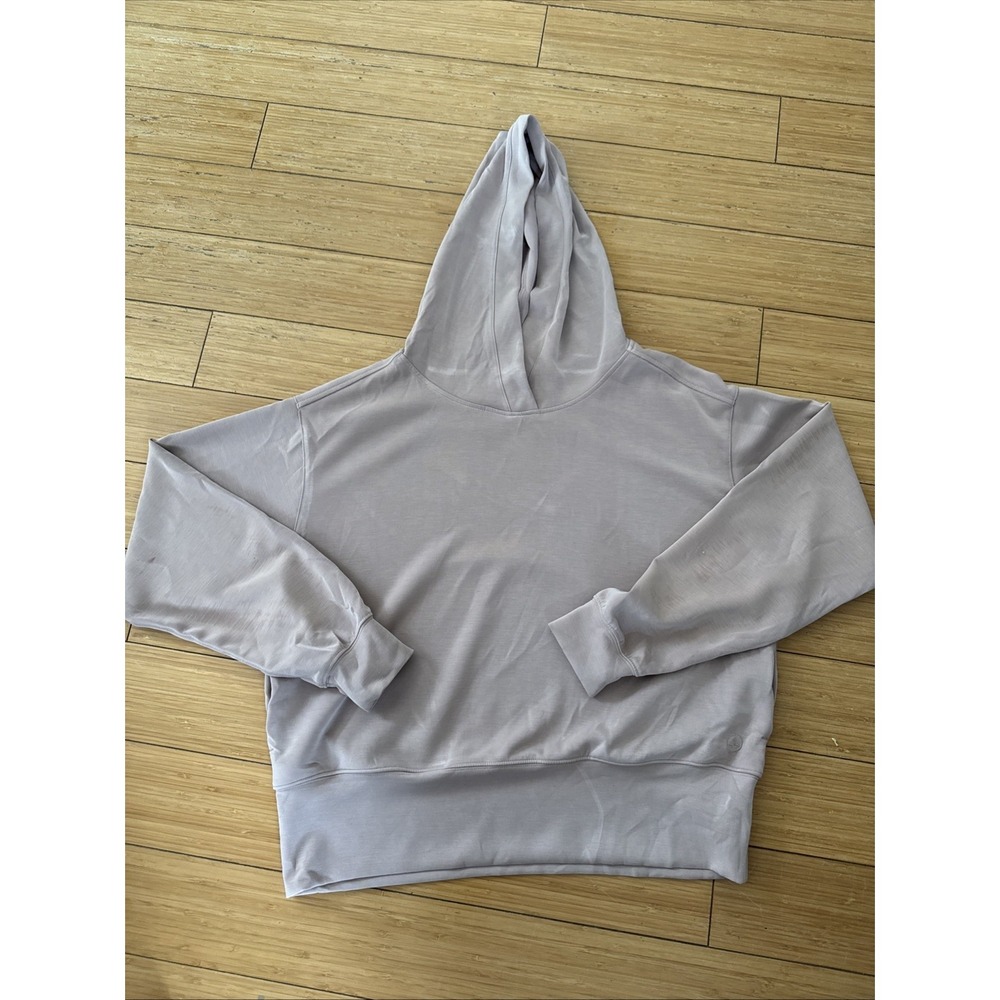 Prana Pink Blush Colored Super Cozy Hooded Pullover Women's Small Oversized